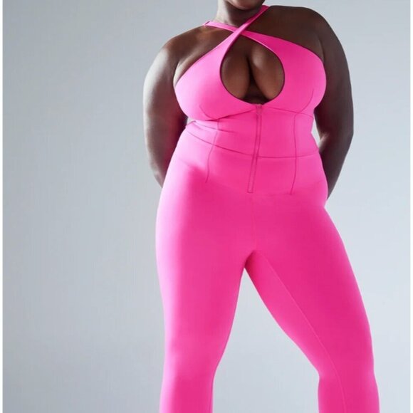 Savage X Fenty Hotline  Jumpsuit Hot Pink 1X - Picture 5 of 5